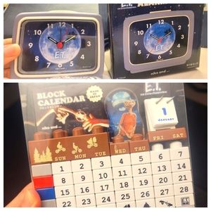NEW E.T. Bundle offer - Alarm clock & Block calendar (Japanese imports)